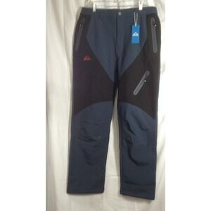 NWT Outdoor Sports Men's Hiking Pants Waterproof Quick Dry Blue/Black Size 36